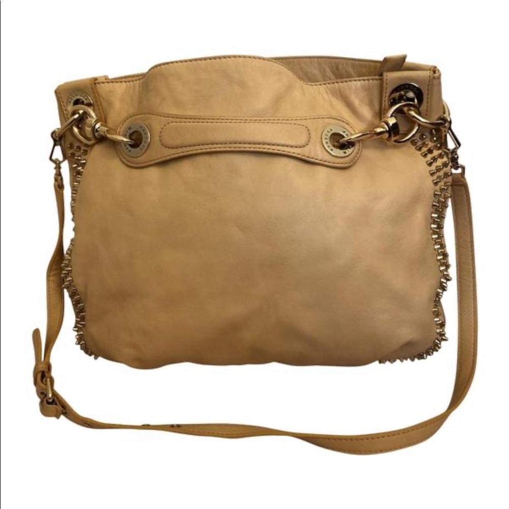 Rebecca Minkoff Studded Tan Leather Hobo Bag